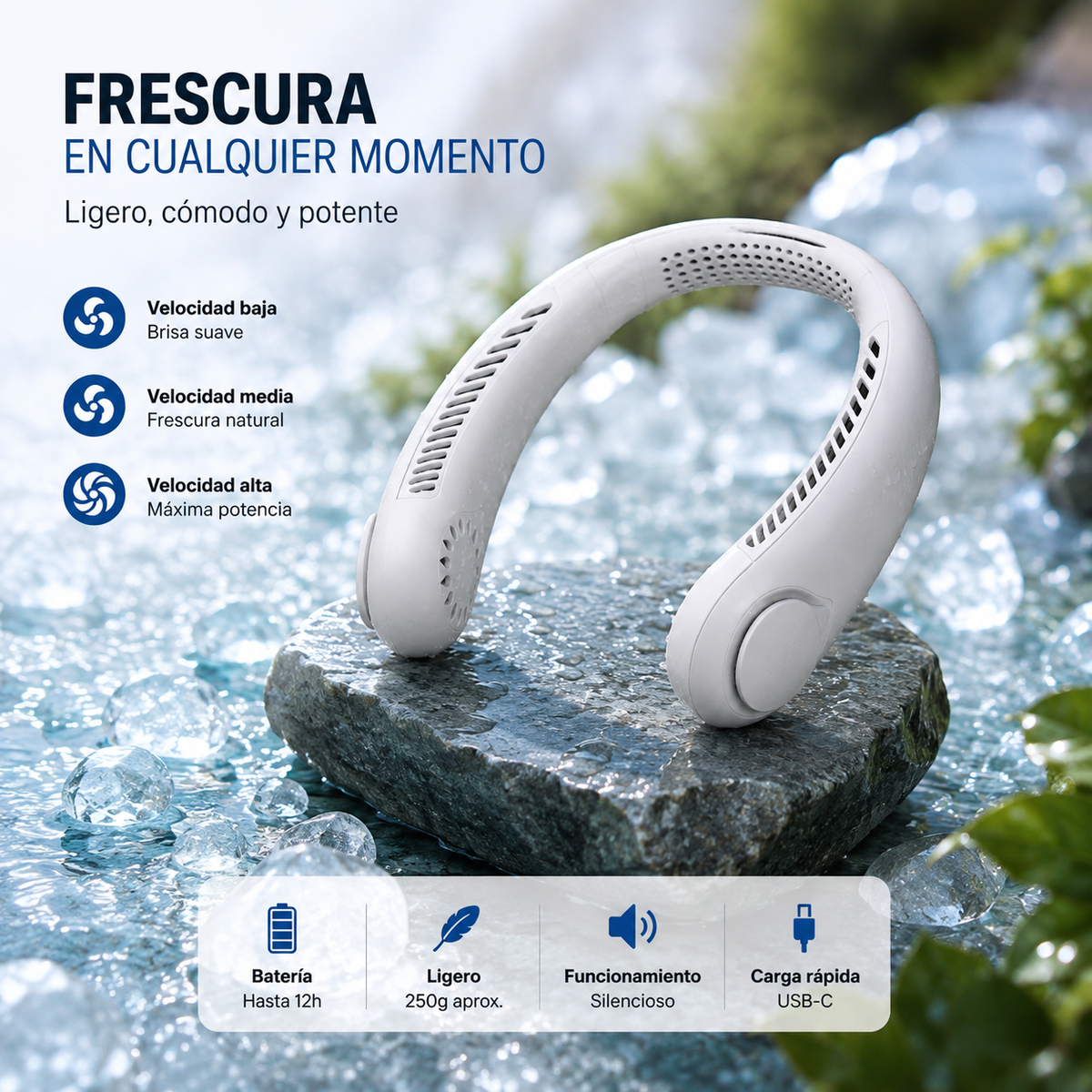 Ventilador de Cuello Portátil