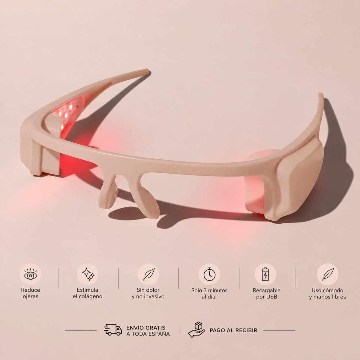 Masajeador de Ojos con Fototerapia LED
