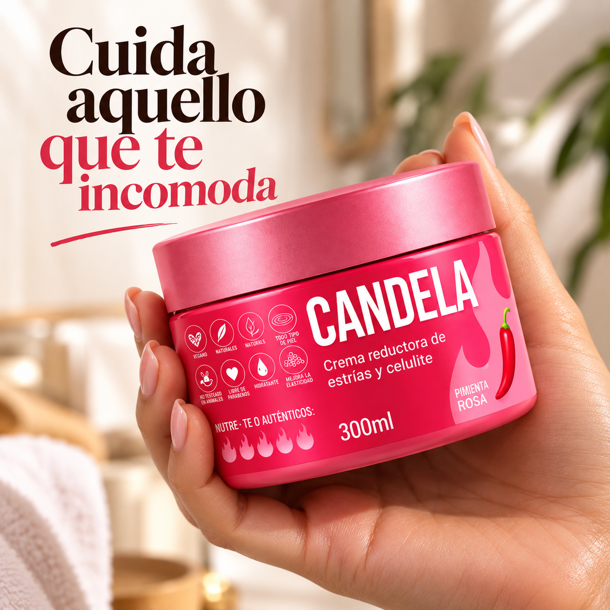 Crema Reductora de Estrías y Celulitis CANDELA